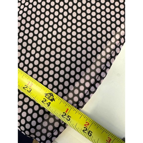 Nannette Lepore Black and Light Pink Polka Dot Print Women's Top - Picture 6 of 6